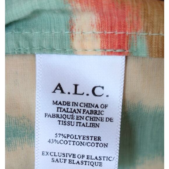 A.L.C Lindsey Printed Midi Dress Mint Multi - Picture 11 of 12